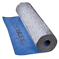 QuietWalk Plus QW100PLUS Underlayment for Hardwood, Laminate and Vinyl Plank Flooring with Moisture/Vapor Barrier and Sound Absorption (Nail, Glue & Float Applications), 3' x 33.4', Blue