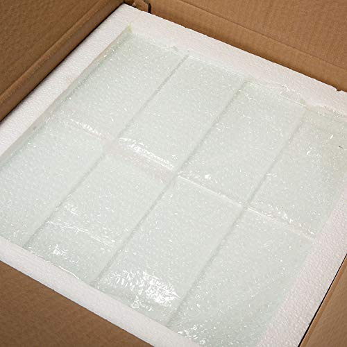 Diflart 3x6 Inch White Glass Subway Tiles Backsplash for Kitchen Bathroom Shower Pool Wall Pack of 40 - Thumbnail 5