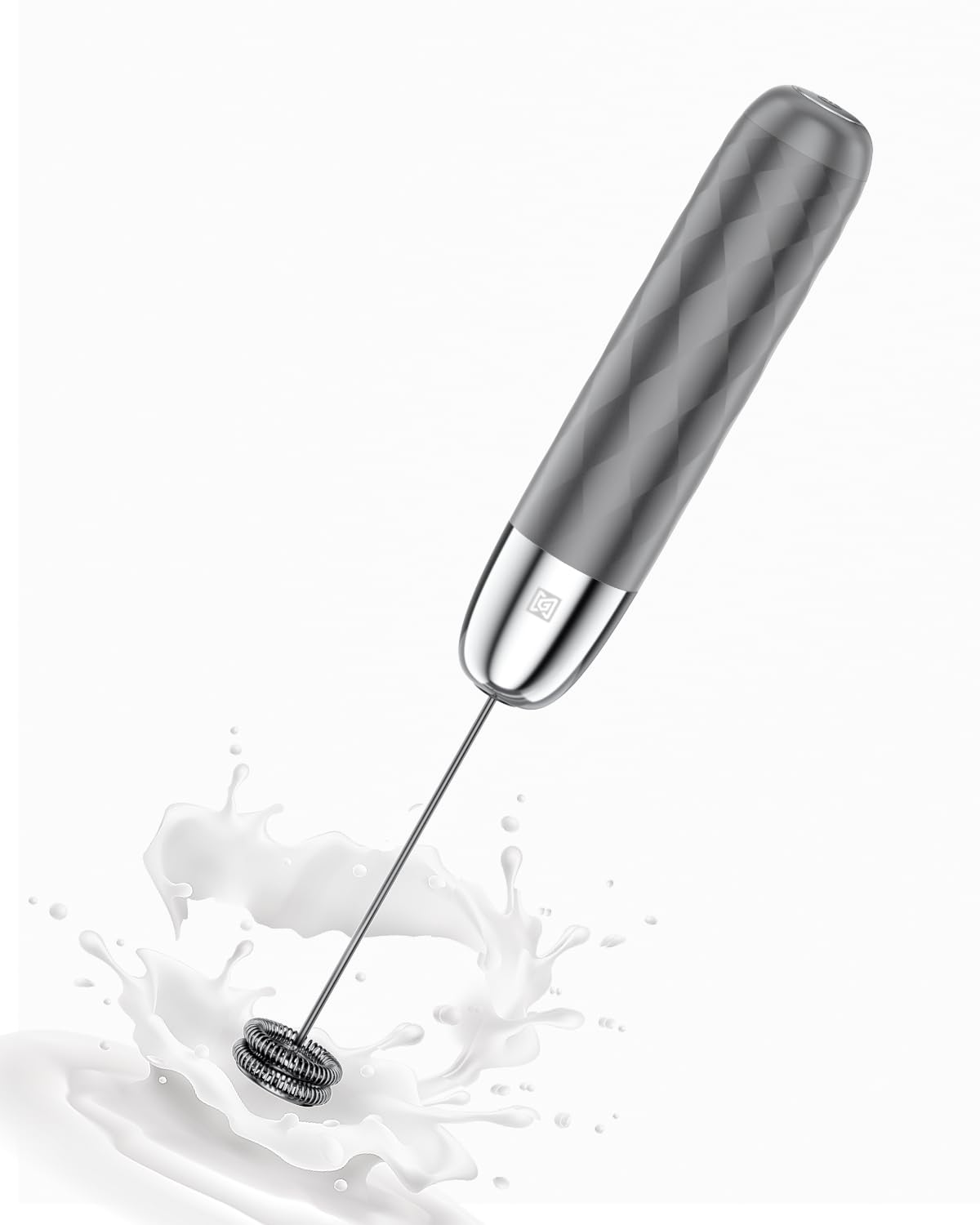 Photo 1 of Maestri House Rechargeable Milk Frother, LunaFro Mini Handheld Electric Foam Maker Detachable Stainless Steel Whisk Drink Mixer Foamer Mini Blender for Matcha, Lattes, Cappuccino, No Stand