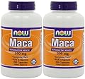 NOW Foods Maca 500mg, 250 Caps (2 Pack)