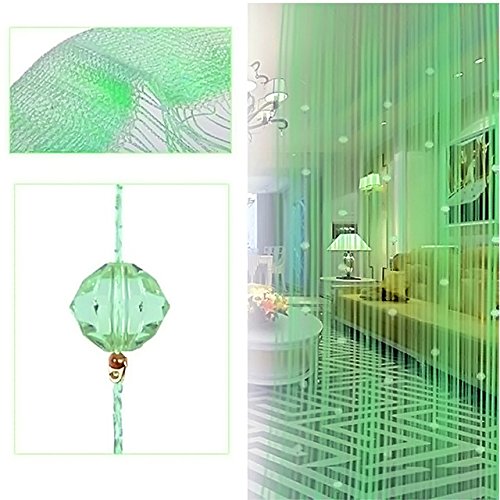 UPC 078776867707, Kangkang@ Crystal Glass Beaded Tassel String Curtains Door Window Home Decor Sheer Curtain For Living Room Divider Rideaux Pour Le Salon (green)