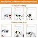 Tsafrer Polarized Sunglasses Mens Sunglasses 2 Pairs Sports Sunglasses 4 Interchangeable Lenses Sunglasses Men Women Sunglass