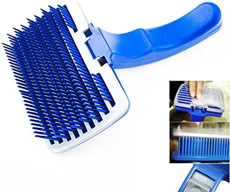 New Pet Dog Cat Grooming Self Cleaning Slicker Brush Comb Shedding Tool Hair Fur by Pet Brushes