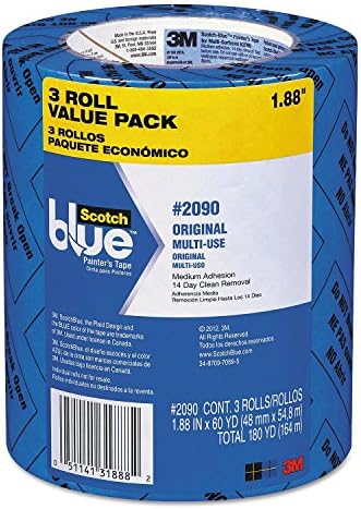 Product of Scotch - Painter's Masking Tape, 2" x 60 yards, 3" Core, Blue - 3/Pack - Adhesive Tape [Bulk Savings]