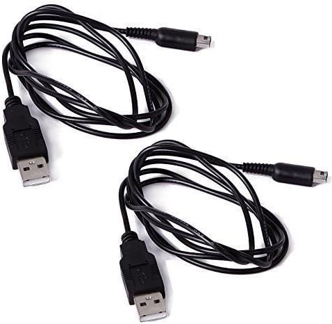[NEW VERSION]Taister Replacement Nintendo Accessories 2pcs:Nintendo 3ds /new 3ds / new 3dsll / NDSI / NDSILL - High Speed Premium USB Power Charger Charging Cable