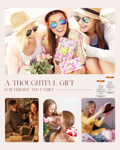Blumuze Gifts for Girlfriend Women, Glass Tea Light Holder, Best Friend Gifts, Best Friend Birthday Gift, Birthday Gift for Girlfriends, Friendship Gift