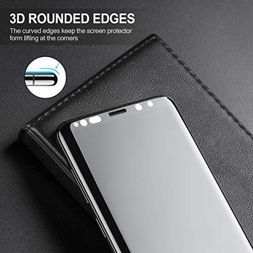 Galaxy S9 Plus Privacy Screen Protector, VitaVela [3D Curved] [Case Friendly] 9H Hardness Anti-Spy Tempered Glass Filmy, for Samsung Galaxy S9 Plus /S9+ (6.2") Black - Thumbnail 3