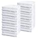 Cotton & Calm Exquisitely Fluffy 100% Cotton Wash Cloths Set - Luxurious 24 Pack White Washcloths - 12x12 Inches Face Towel - Super Soft and Absorbent for Face, Hand, Gym & Spa