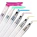 SMALL MEANING Water Coloring Brush Pens, Set of 6 Brush Tips for Watercolor Painting, Water Soluble Pencils, Brush Pens, Markers, Solid Colors or Powdered Pigment, Refillable, Watercolor,Calligraphy