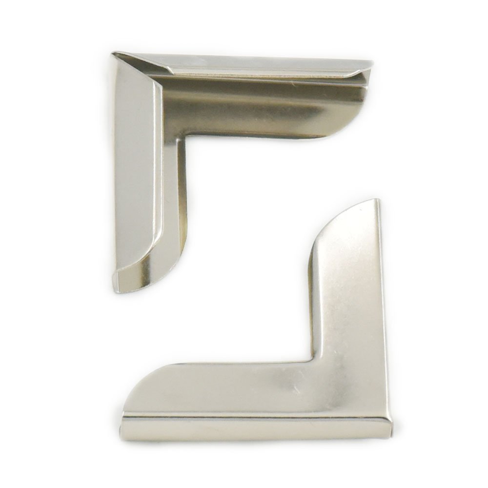 fujiyuan 50 pcs 32mm Albums Book Corner Protectors for Scrapbooking File Folder Menu Nickel