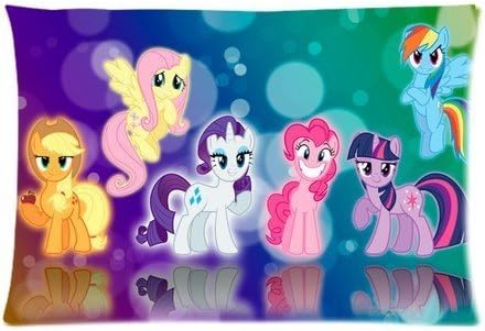 Lijia--Cotton Polyester Custom Pillowcase- entertainment franchise My Little Pony Zippered Pillow case Covers