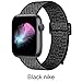 HILIMNY Compatible for Apple Watch Band 44mm, New Nylon Sport Loop, Adjustable Closure Wrist Strap, Replacement Band Compatible for iwatch Series 3 2 1(44mm, Pack 4 B)