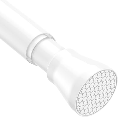 AIZESI Tension Rod 28-48in No Drill Curtain Rod White 1PC