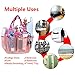 Portable Shower Caddy Dorm, Large Capacity, Quick Dry Toiletry Bag with Metal Hook, Hanging Shower Bag, College Dorm Room Essentials for Girls Boys, Mesh Toiletry Shower Tote for Gym and College Dorm (Pink)