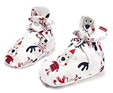 Unisex Baby Booties Cozie Cotton Shoes Baby Socks with Non-slip Mat
