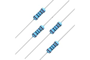 California JOS 100pcs 1K ohm Resistor 1/2w (0.50 Watt) ±1% Tolerance Metal Film Fixed Resistor, Multiple Values of Resistance Optional(1K ohm, 1K R, 1K Ω)