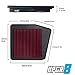 Upgr8 U8701-1312 Hd PRO OEM Replacement High Performance Dry Drop-in Panel Air Filter Red