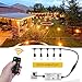 Outdoor Dimmer for String Lights, Newpow RF Remote Control Dimmer 300-Watts, 100FT MAX Range, Memory Function, Works With Outdoor and Indoor String Lights, Dimmable LED Light Bulbs, Incandescent Bulbs