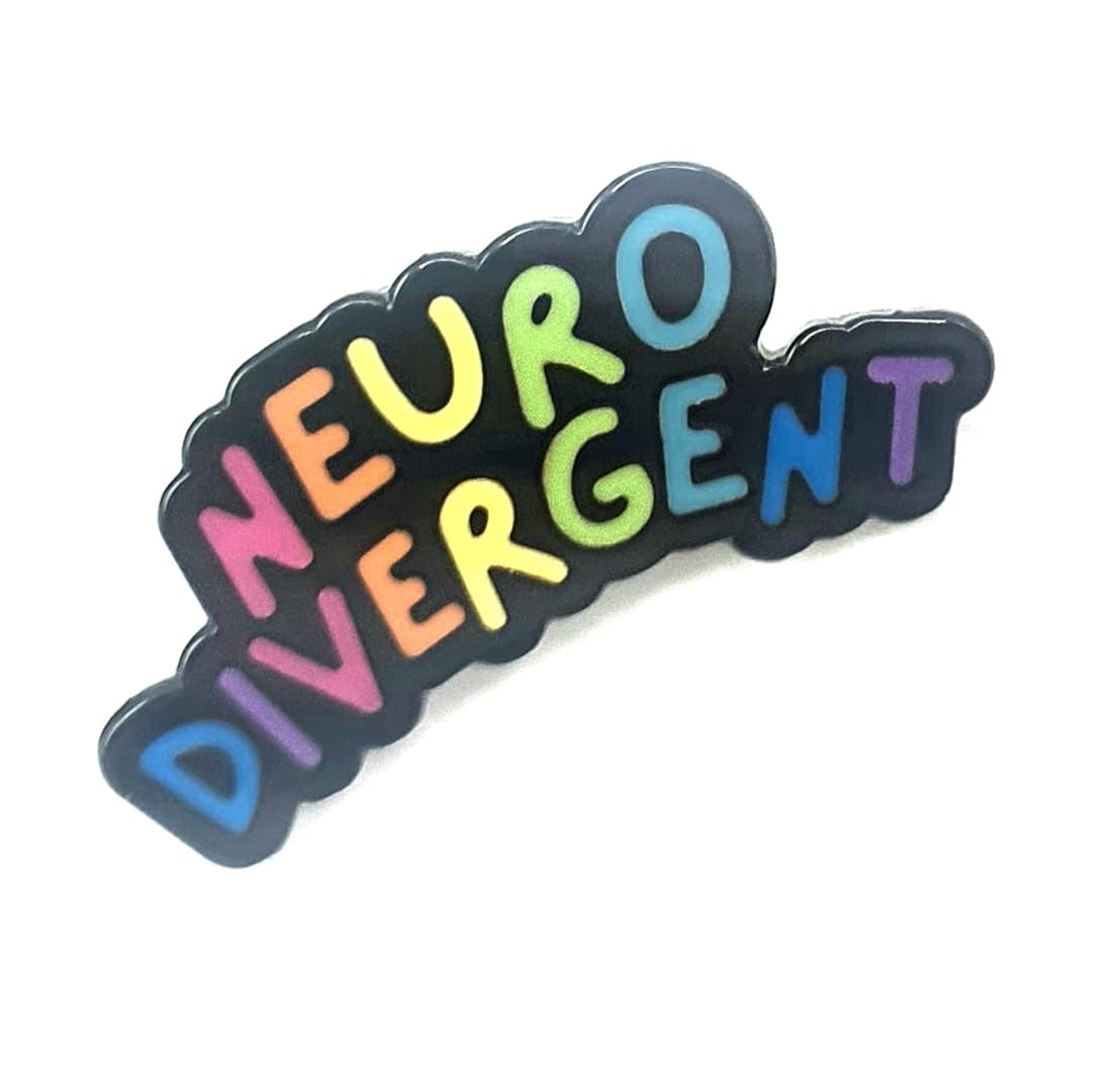 SNS Components Multicolour Pin Badge - Neuro Divergent Acceptance Autism Understanding Kind