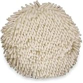 Wash Pad, 9"L, 9"W, Microfiber, White