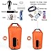 Leader Accessories New Heavy Duty Vinyl Waterproof Dry Bag for Boating Kayaking Fishing Rafting Swimming Floating and Camping (Orange, 55L)
