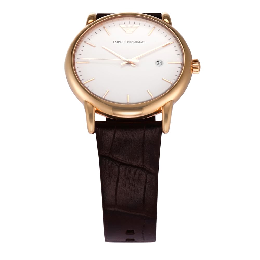 Emporio Armani Automatic Self-Winding Dress Watch with Stainless Steel Or Leather Band