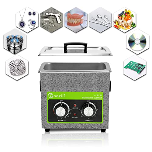 ONEZILI Ultrasonic Cleaner 2L, Ultrasonic Glasses Cleaner Machine with