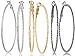 Silver Gold Gunmetal Grey Rhodium Plate Hoop Earrings Set For Women Teen Jewelry Diamond Cut 3 Pairs