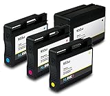 NUINKO 4 Pack Replacement HP 932XL HP 933XL Ink Cartridge for HP OfficeJet 6600 6700 6100 7610 7612 7110 Printers (1 Black 1 Cyan 1 Magenta 1 Yellow)