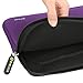 Evecase for Kids Tablet Sleeve Case, Slim Neoprene Briefcase w/ Handle & Accessory Pocket/ Ultra Portable Travel Carrying Pouch Cover - Purple