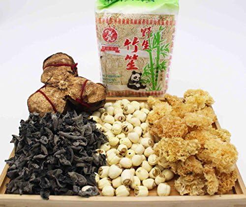 Set-40 Dried Bailian x Zhang Zhou Snow Fungus x Chen pi x Bamboo Fungi x Mu-er
