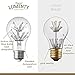 Lumenty A19 Starry Night 3W Decorative LED Light Bulb - Fireworks Design E26 Base - Vintage Edison Style Bulbs for Pendant Lighting - Romantic Warm White 2300K - Dimmable