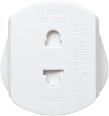 Keple UK 2 Pin to 3 Pin Shaver Toothbrush Adaptor Plug White view 9