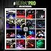 OPT7 Aura Interior Car Lights 6pc with Remote Control, Color Change, Music Sync Inside Ambient Lighting Kit, Car Truck LED Lights Under Dash Accessories, Charger Adapter 12V, 6pc Single Row LED Strip