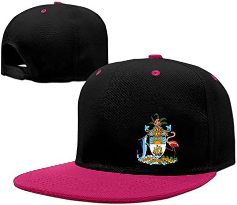 Xiha01ksi Unisex Coat Of Arms Of The Bahamas Hip Hop Hat Pink