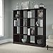 Bush Furniture Cabot 16 Cube Bookcase in Espresso Oak