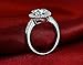 TenFit Jewelry Wedding Ring for Women Silver Ring Engagement Simulated Diamond Ring