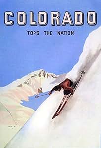 Amazon.com: COLORADO TOPS THE NATION SKI SKIING WINTER SPORTS LARGE