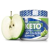 Exogenous Ketones Supplement with Beta Hydroxybutyrate BHB Salts for the Ketogenic Diet – Keto Powder Drink to Help Reach Ketosis, Burn Fat, Reduce Stress, and Boost Energy (Sour Apple, 10 Servings)