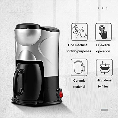 Filterkaffeemaschine, 0,15 Liter, wiederverwendbarer, waschbarer Filter, Warmhalten, Tropfschutzfunktion für zu Hause… – Bild 4