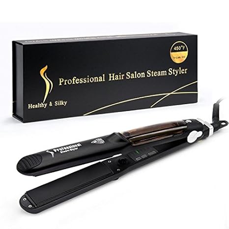 Amazon Com N Niu Steam Ceramic Flat Iron Hair Straightener Anti