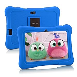 Pritom 7 inch tablet voor kinderen, Quad Core, Android 10,16 GB ROM, WiFi, handleiding, games, kindersoftware vooraf…