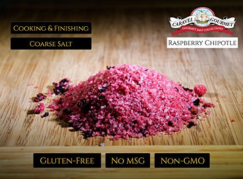 Raspberry Chipotle Sea Salt 2-pack - All-Natural Sea Salt Infused with Raspberry & Chipotle Peppers - Bold, Fruity, Spicy - No Gluten, No MSG, Non-GMO - Stackable Jars (8 total oz.) - Thumbnail 3