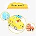 Jellydog Toy Pull Back Cars, 6 Pack Mini Pull Back Cars, Alloy Die-cast Vehicles Playset , Carton Animal Mini Toy Car, Pull Back and Go Car Toy for Toddler Party Favors Xmas