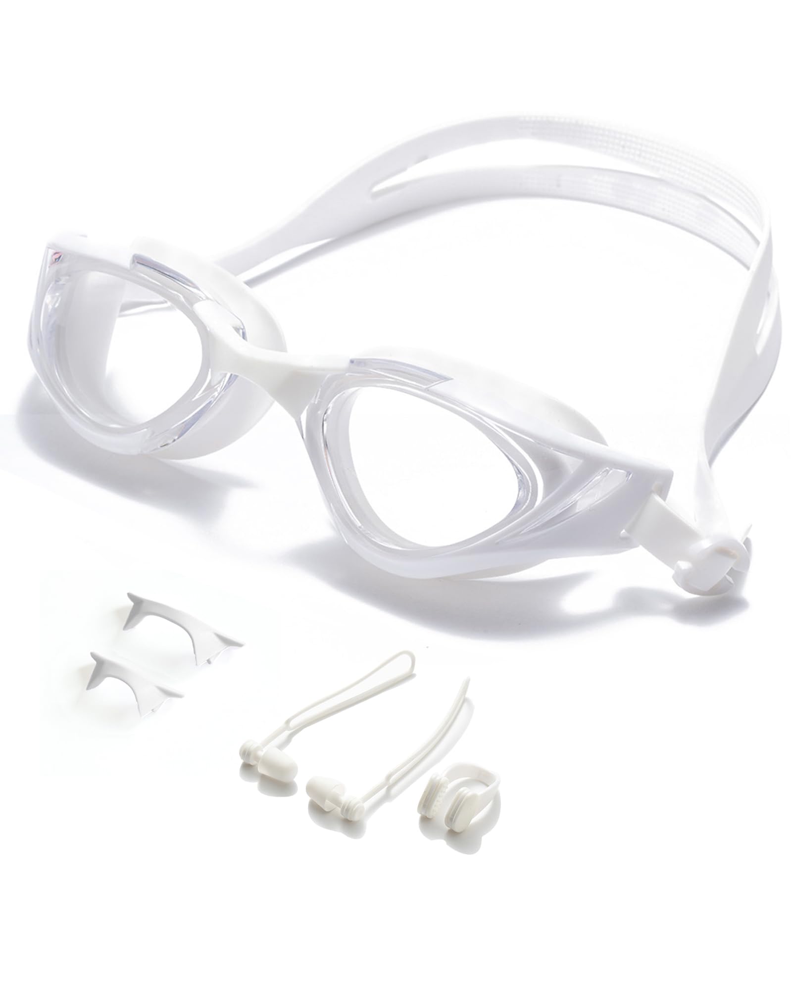 Photo 1 of seasprint Swim Goggles, Super Clear View,Goggles Swimming Adult, Suitable for All Kinds of Swimming Programs (White)