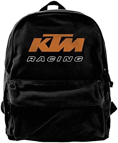 Koorol KTM Racing Logo Canvas Backpack Rucksack Laptop Bag Computer Bag Daypack Travel Bag College Bag.
