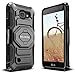 Evocel New Generation Series Phone Case Compatible with Optimus Zone 3 (VS425), K4, Spree with Belt Clip Holster and Kickstand, Black