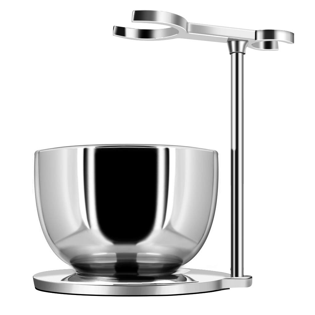 Photo 1 of GRUTTI Father's Day Gift Luxury Shaving Set With Brush Stand and Soap Bowl, Compatible With Manual and Safety Razor, Gillette Fusion - Organized Storage to Extend Service Life