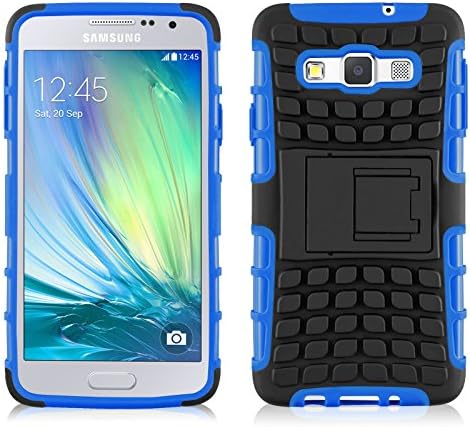 Galaxy A5 Case, JAMMYLIZARD [ALLIGATOR] Double Protection Rugged Back Cover for Samsung Galaxy A5, Blue