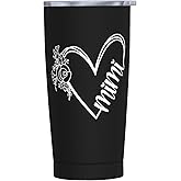 Yipaidel Mimi Rose Mug 20 OZ Stainless Steel Vacuum Insulated Tumblers Lids Mug, Inspirational Gifts for Sister Best Friends Coworkers, Mothers Day Christmas, Gifts for Mom From Daughter